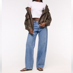 Abercrombie & Fitch Curve Love Ultra Loose Low Rise Jean